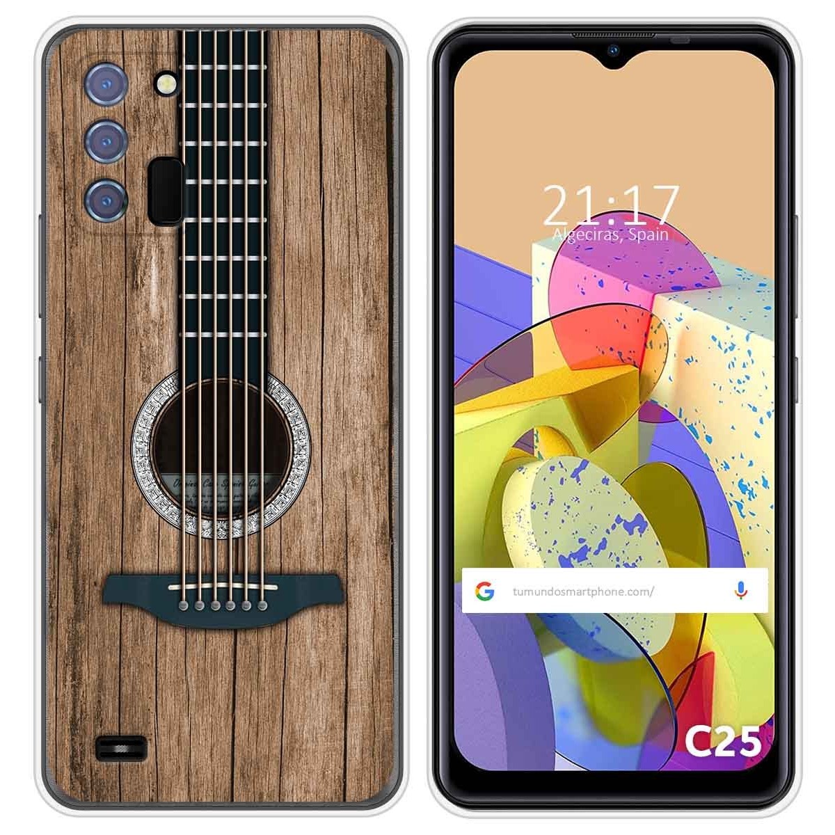 Funda Silicona para Oukitel C25 diseño Madera 11 Dibujos