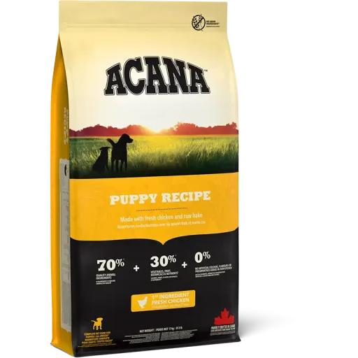 Acana Pienso para Cachorros de Raza Mediana de Pollo (Perros , Comida , Pienso) - 17 Kg