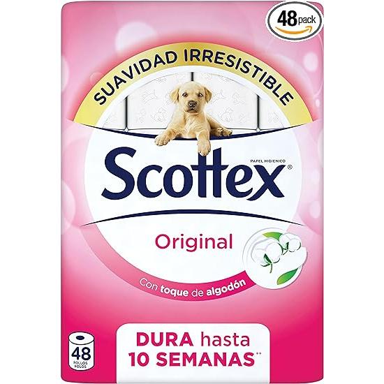 Scottex - Scottex Original Papel Higiénico - 48 Rollos