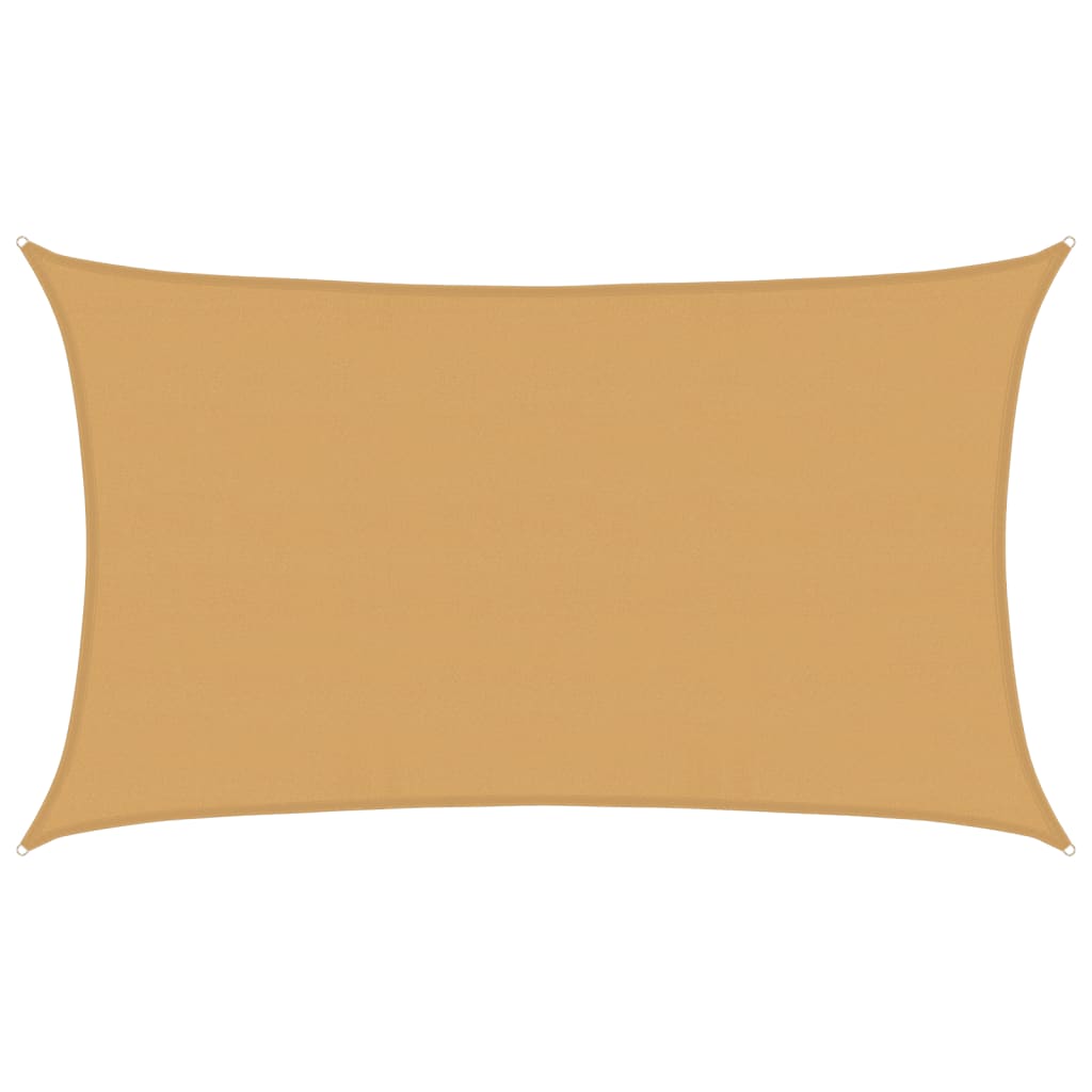 vidaXL Toldo de vela HDPE 160 g/m² 5x8 m Color Antracita, Beige, Terracota