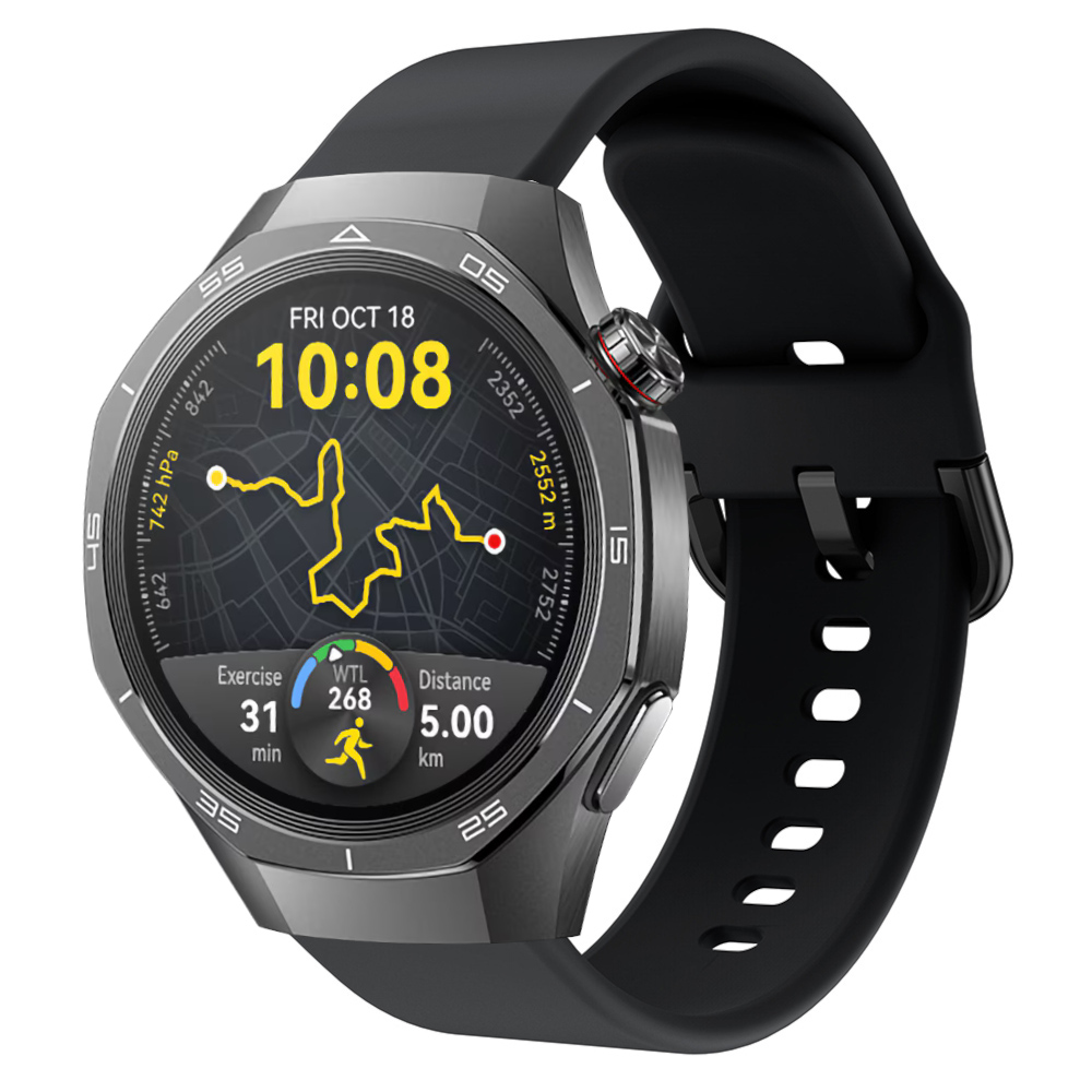 Correa de silicona para Huawei Watch GT 5 - 46mm / GT 5 - 46mm / GT 4 - 46mm / Amazfit GTR 4 / Bip 5 / Garmin Vivoactive 4, Diseño Modelo Hebilla Ancho 22mm