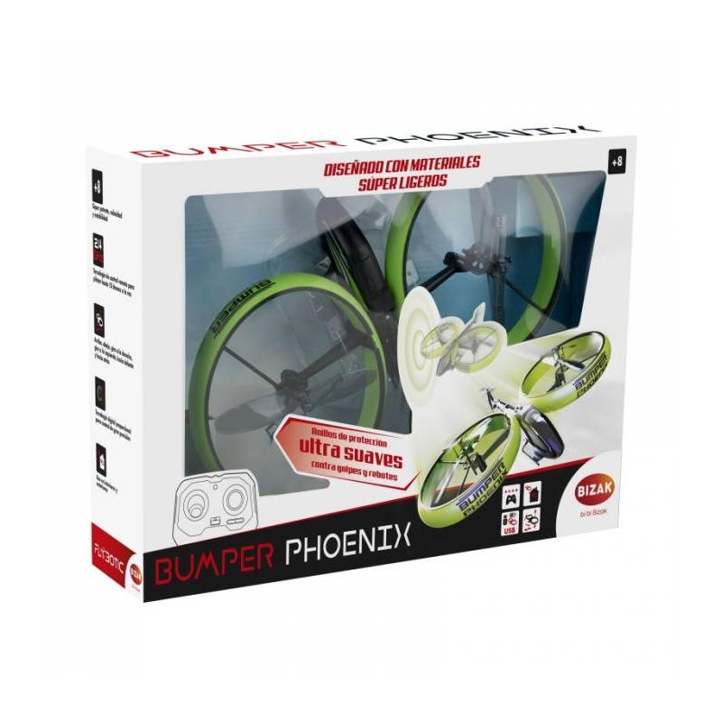 Bizak BUMPER PHOENIX - Totalmente Funcional - 2.4Gh - 3 Canales y Doble Motor - Anillos Parachoque