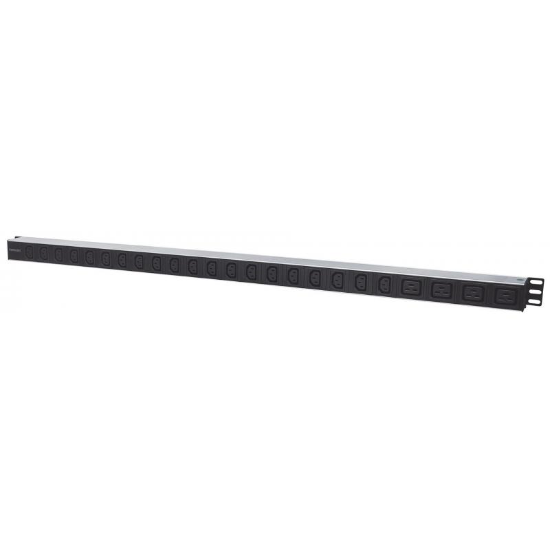 Intellinet 163675 unidad de distribución de energía (PDU) 24 salidas AC 32U Negro, Blanco