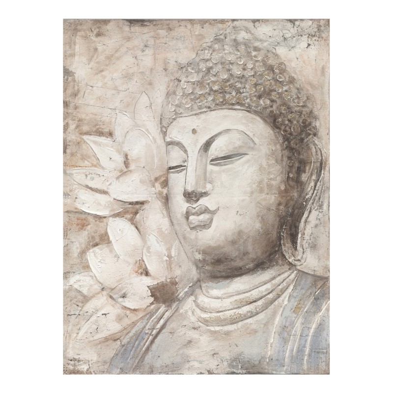 SIGNES GRIMALT Cuadro Buda Gris SIGRIS 100x4x80cm Decoración Salón Dormitorio