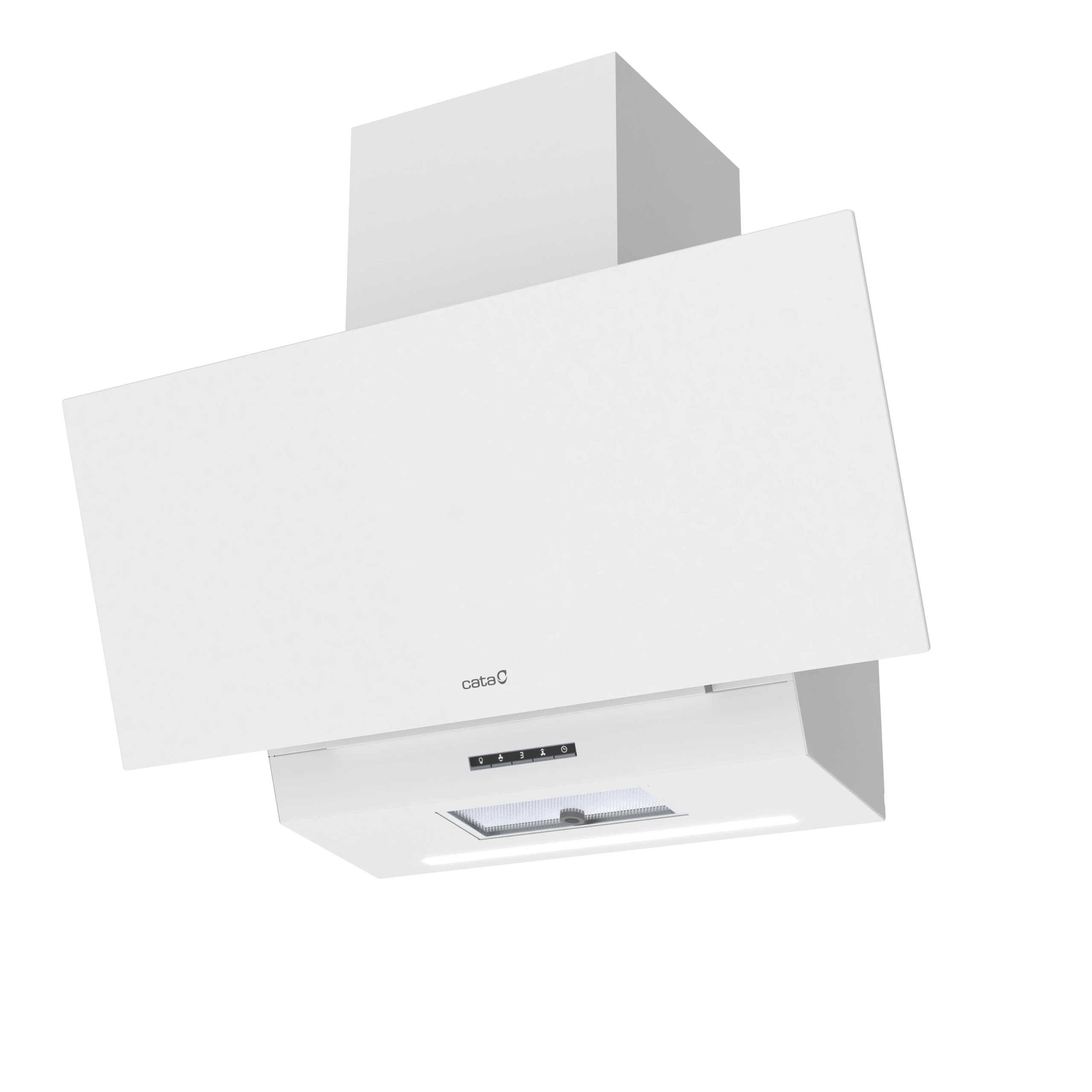 Campana Decorativa Piramidal Cata 02139006 90cm 811m³/h Clase A Blanco  | 65dB, Niveles Extracción 4