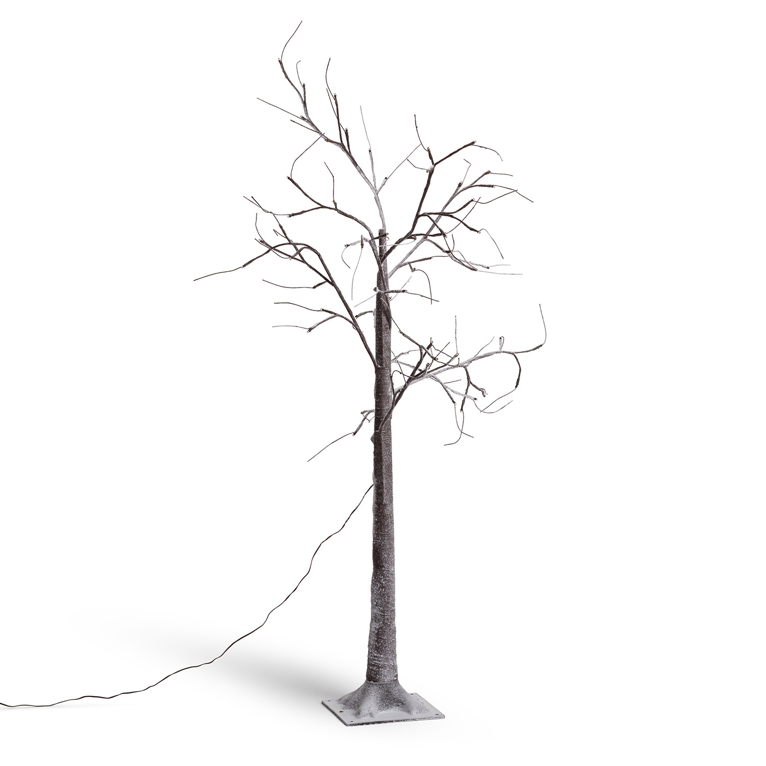 Árbol de Navidad 64 LED 150 cm Blanco Cálido
