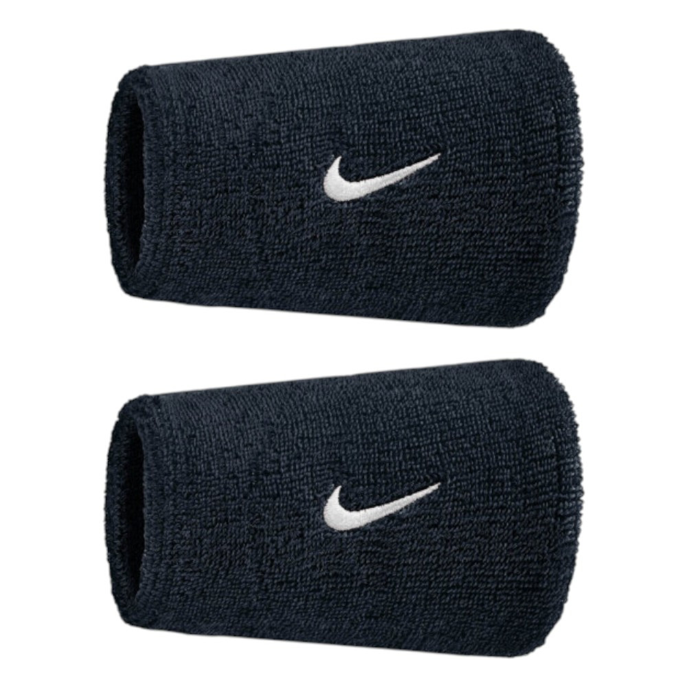 Muñequeras Nike Swoosh Classic Double Pack 2 Unidades Negra N1012406010 Wristband