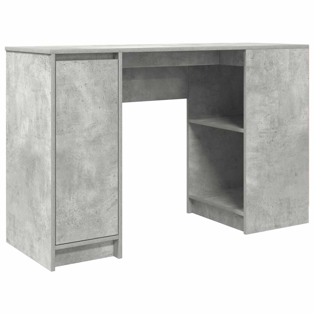 vidaXL Escritorio gris hormigón 120x42x76 cm madera de ingeniería