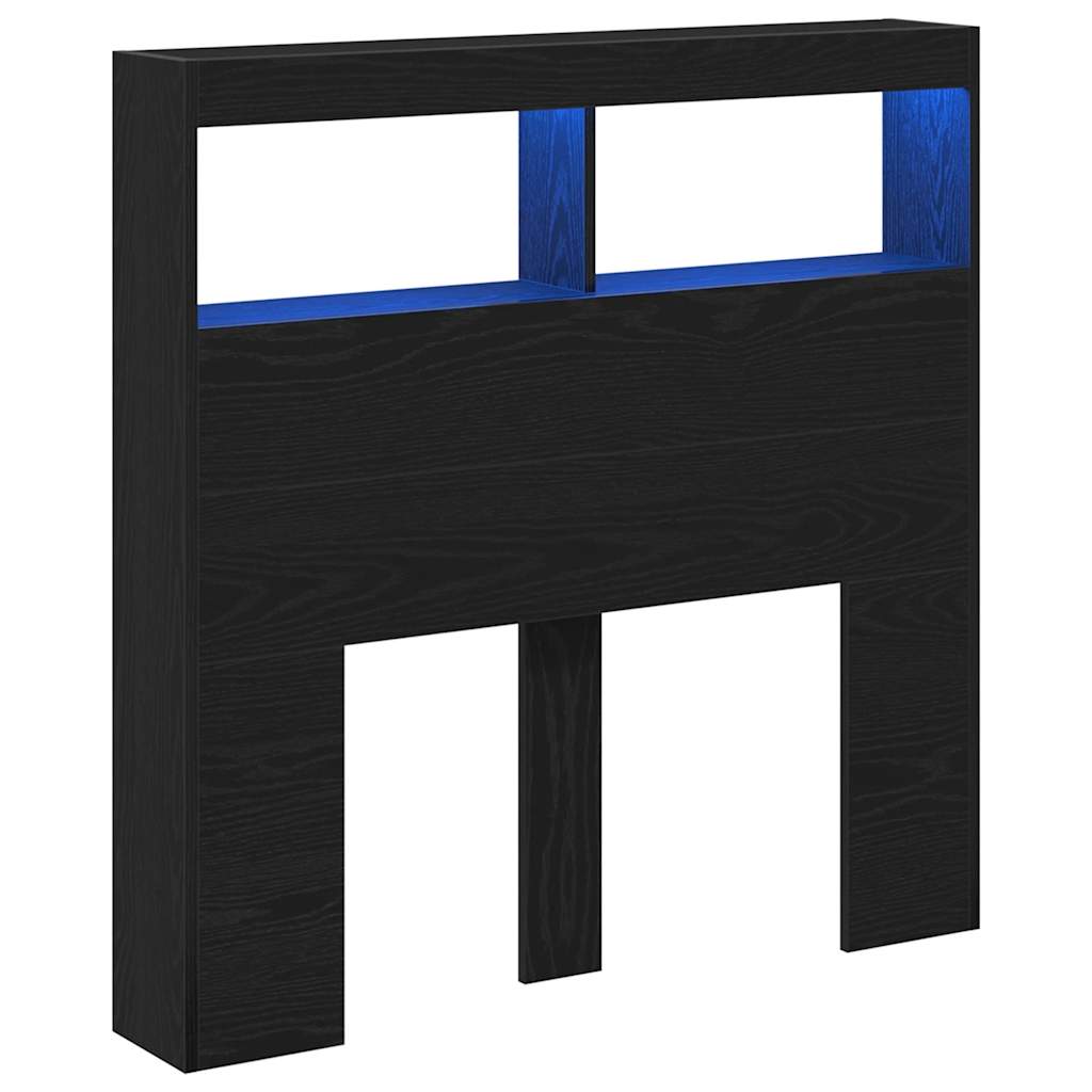 vidaXL Cabecero de cama con luz LED 100x17x102 cm