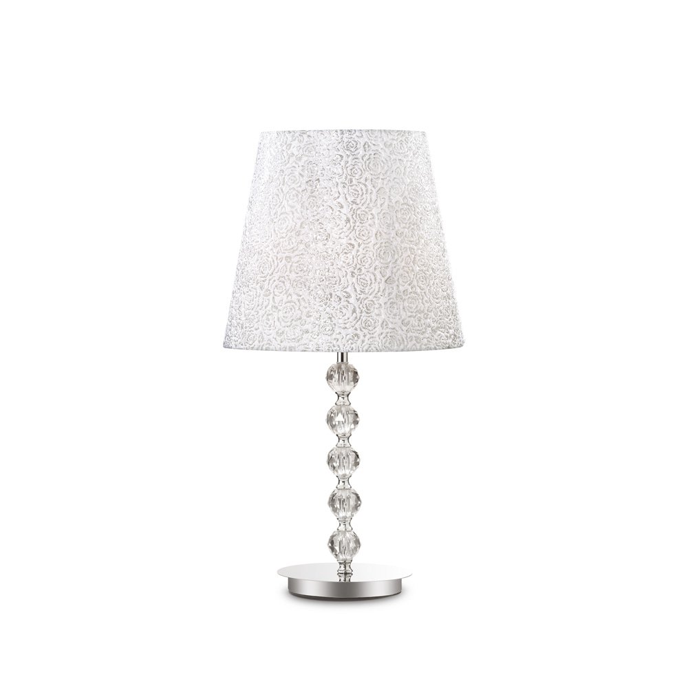 Ideal Lux Le Roy Lámparas De Mesa Clásicas Metal Cromado Luz E27 Grande Talla 1