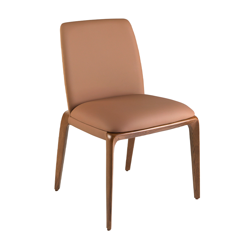 ANGEL CERDÁ 4135C Silla polipiel marrón , Marrón , Polipiel , 52 x 60 x 83