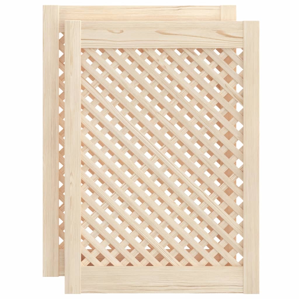vidaXL Puertas de Armario Entramado Paneles de Aparador Madera de Pino Dimensiones 39.5 x 39.5 cm,  49.5 x 39.5 cm,  39.5 x 61.5 cm y mas