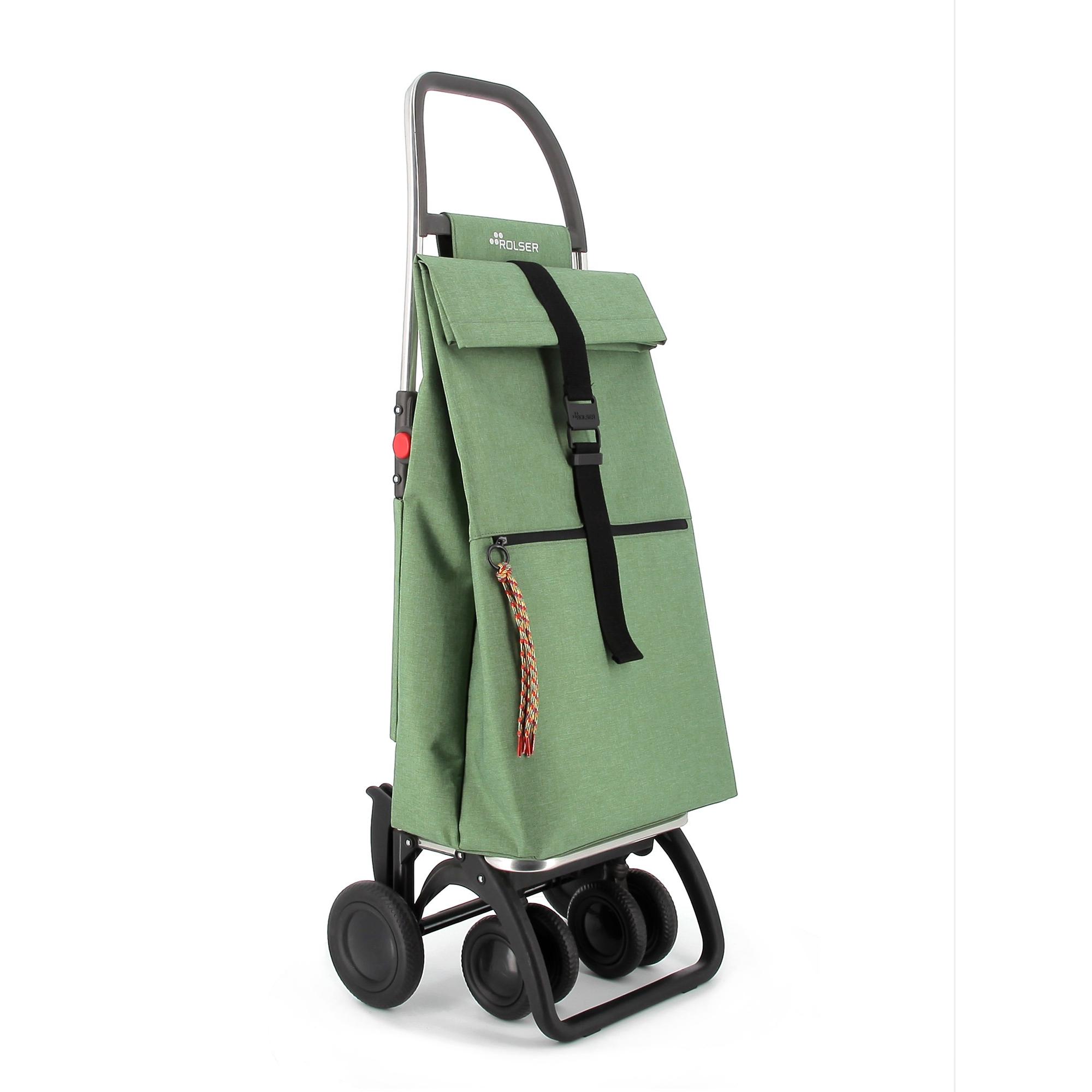 Carro Rolser Big Tweed 4 Ruedas 2 Giratorias Plegable