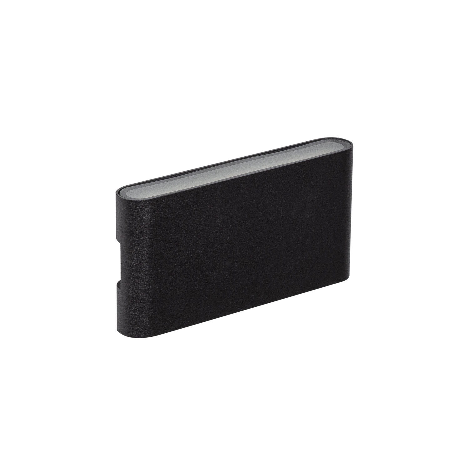Ledkia Aplique de Pared Exterior LED 12W Aluminio Iluminación Doble Cara Vesta Negro 2700K Blanco Cálido