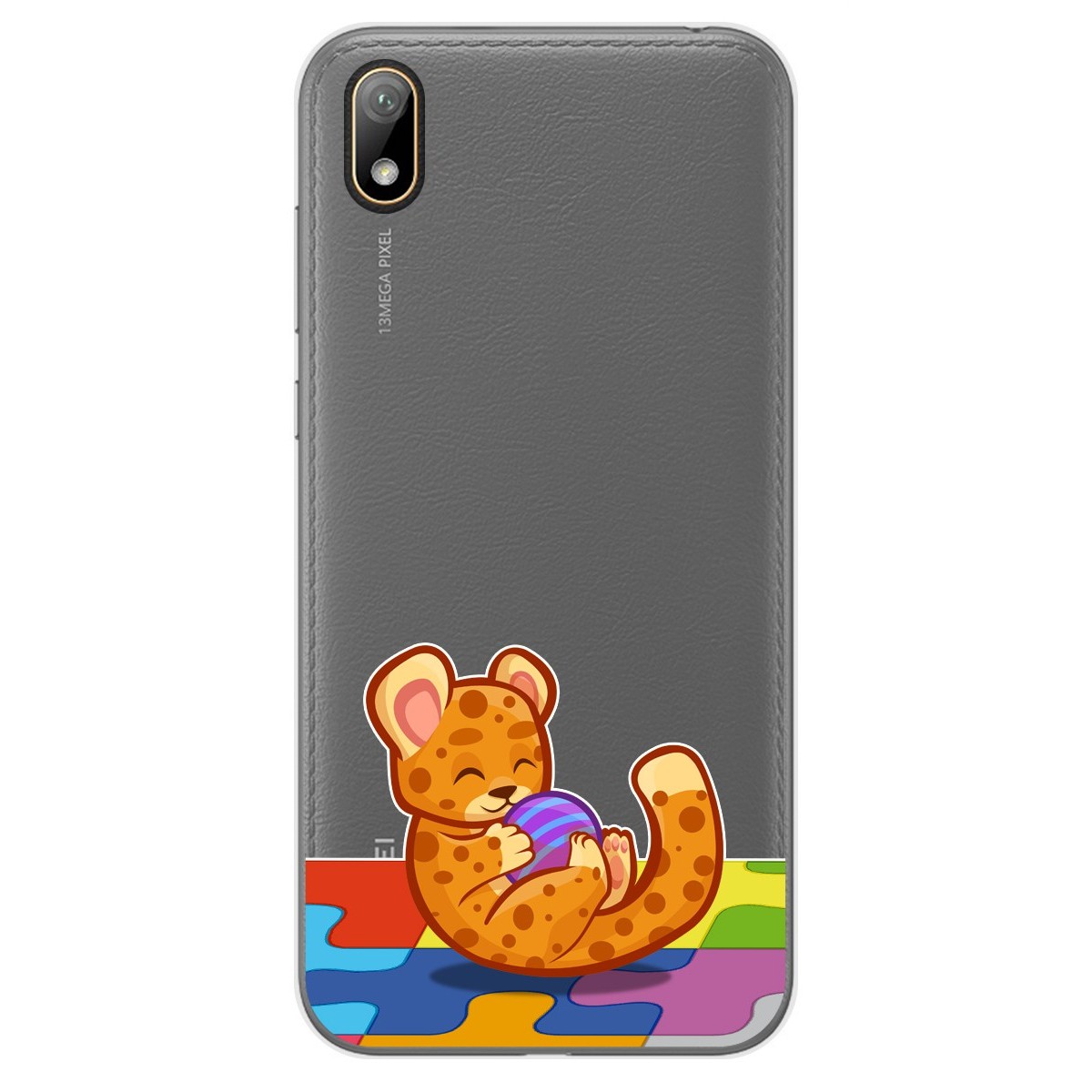 Tumundosmartphone Funda Gel Transparente para Huawei Y5 2019 diseño Leopardo Dibujos