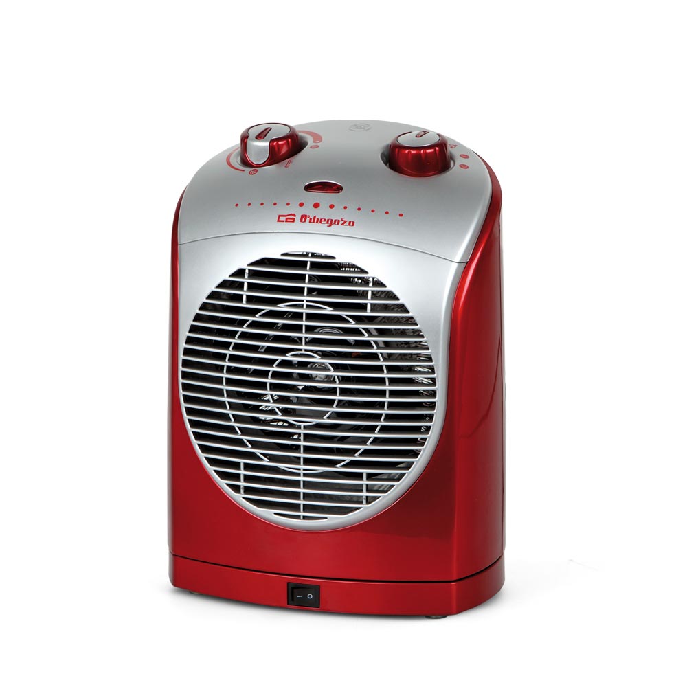 Orbegozo FH 5025 - calefactor compacto, oscilante, termostato regulable, 2 velocidades, posición ventilador, 2200 W