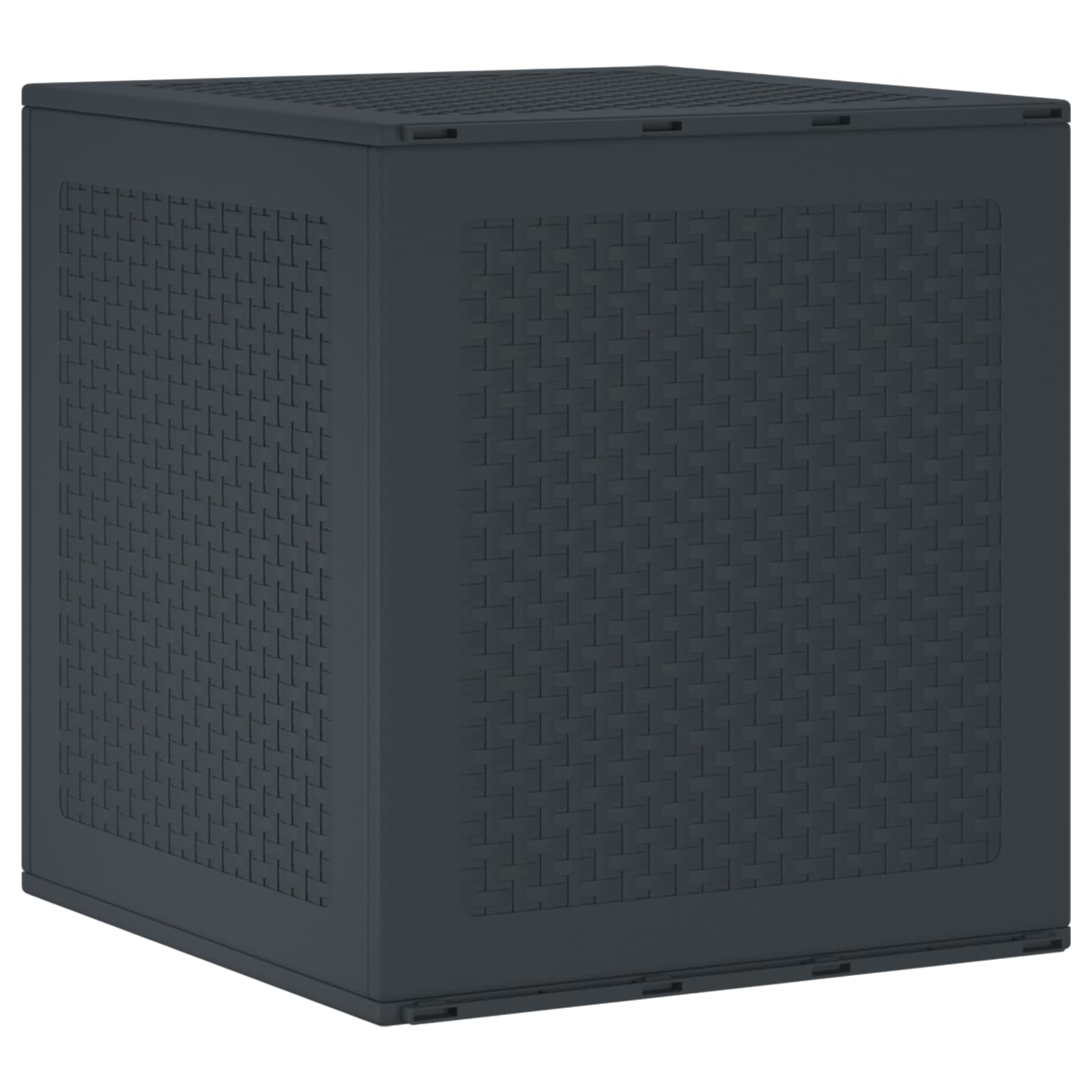 vidaXL Caja de Almacenamiento Antracita 55 x 53 x 57 cm Polipropileno