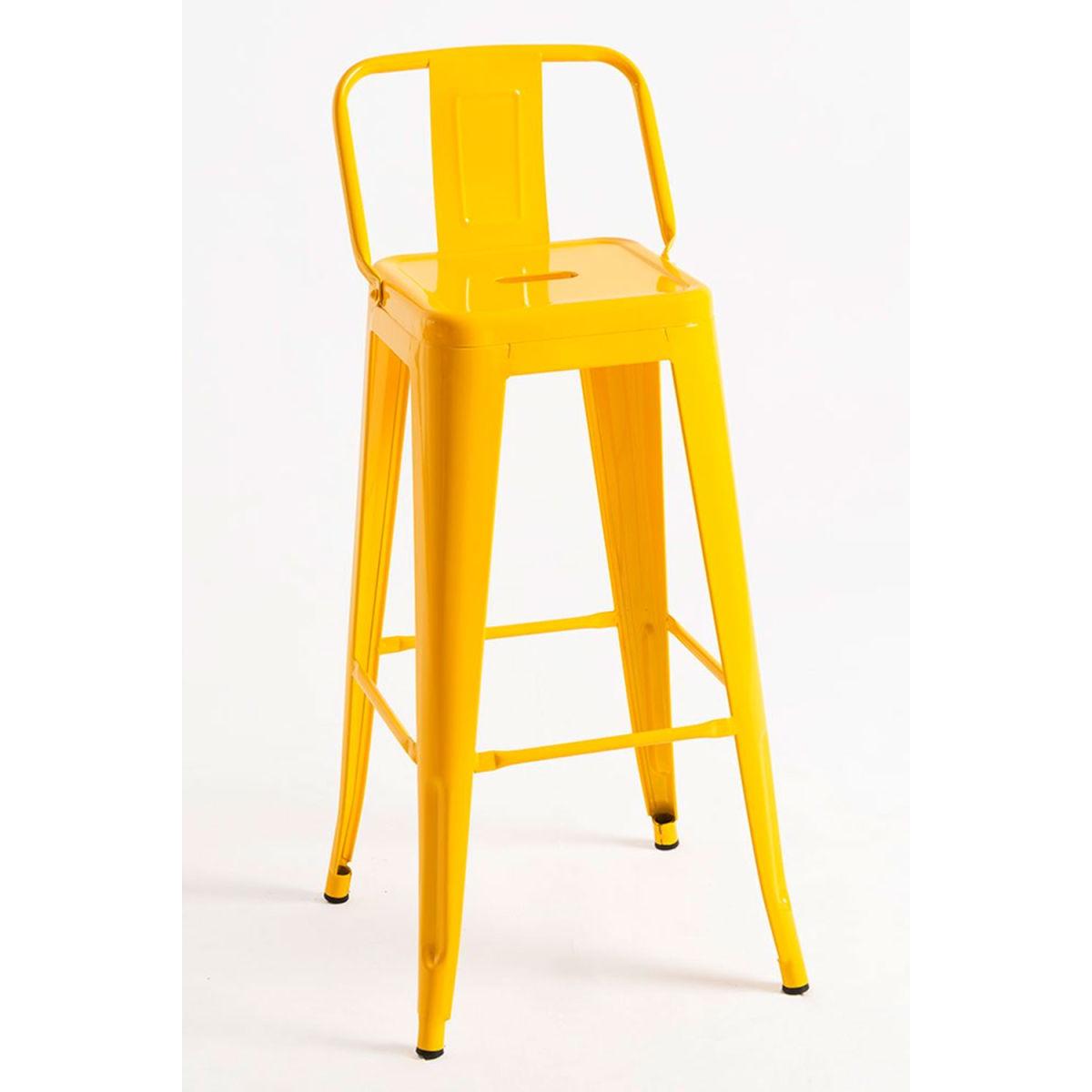 Regalos Miguel - Packs Taburetes Altos - Pack 2 Taburetes Torix Respaldo - Amarillo