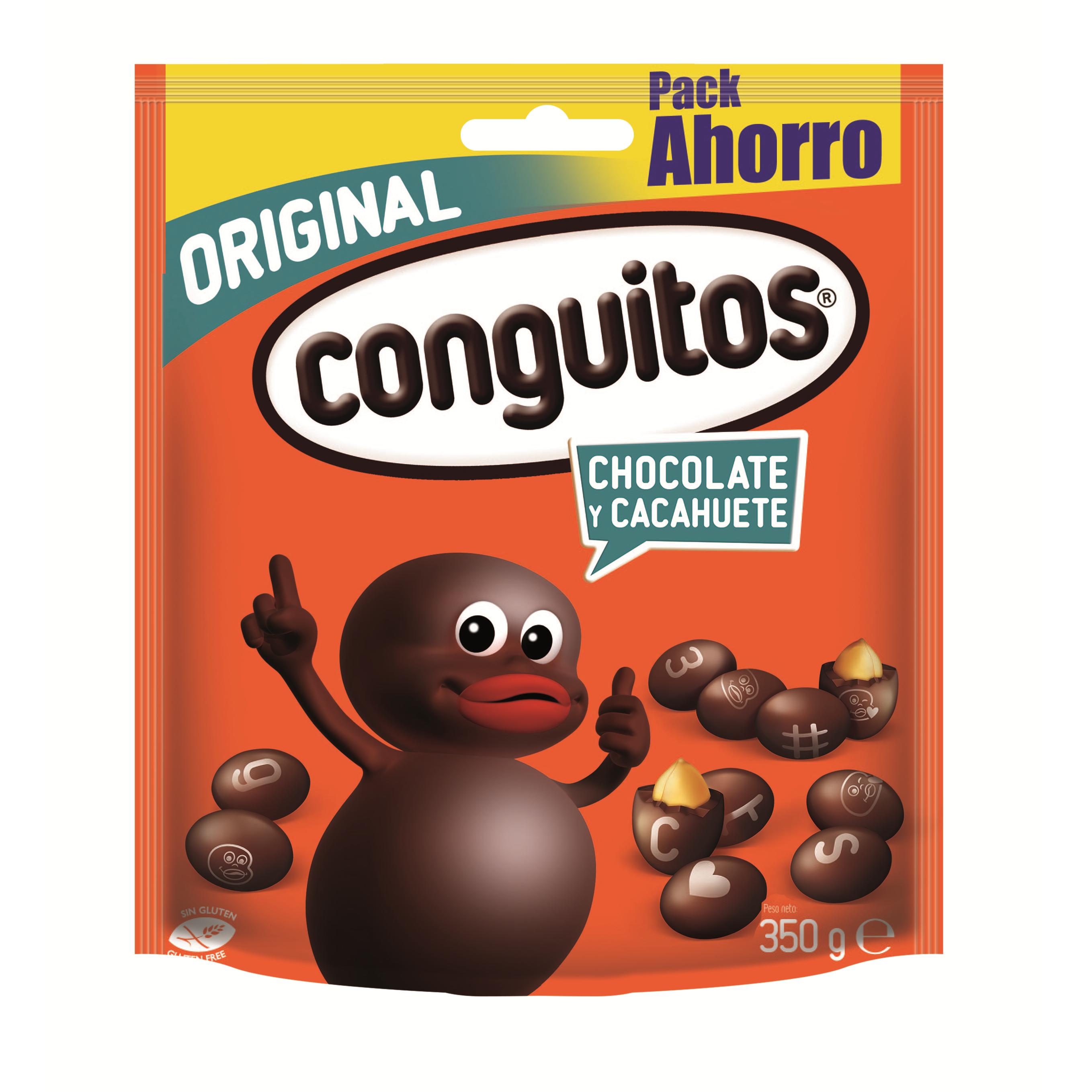Conguitos Negro - Conguitos Chocolate - 24 Unidades x 18 gramos - Cacahuete Recubierto de Chocolate Conguitos - Conguitos ORIGINAL