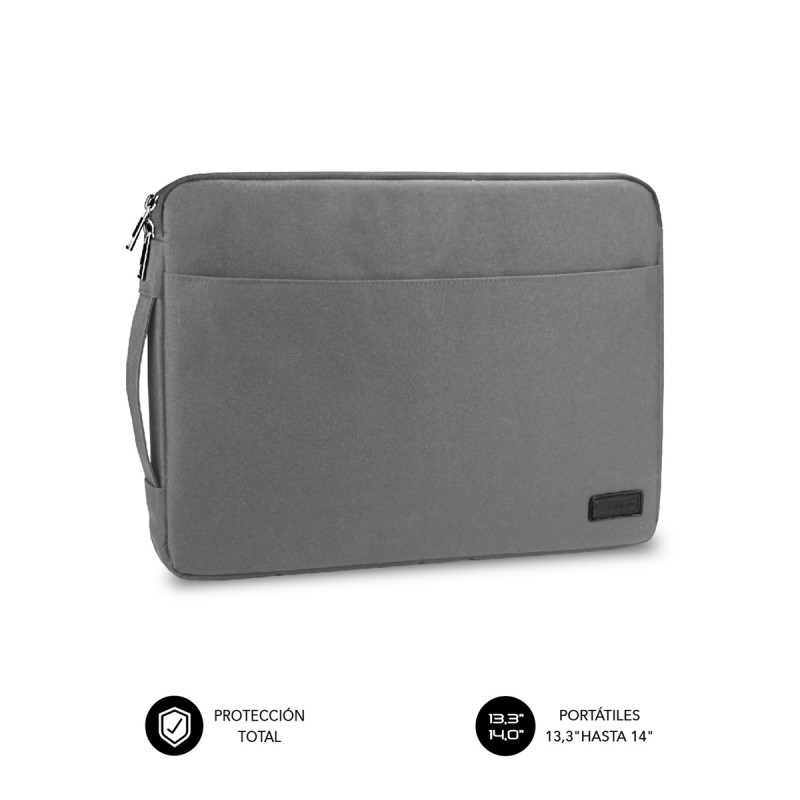 SUBBLIM - Funda Ordenador Urban Laptop Sleeve 13,3-14" Grey SUB-LS-0PS0002