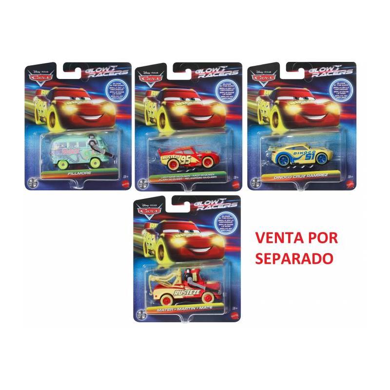 BLISTER COCHE CARS GLOW RACERS 1 UNIDAD SURTIDA DE MATTEL