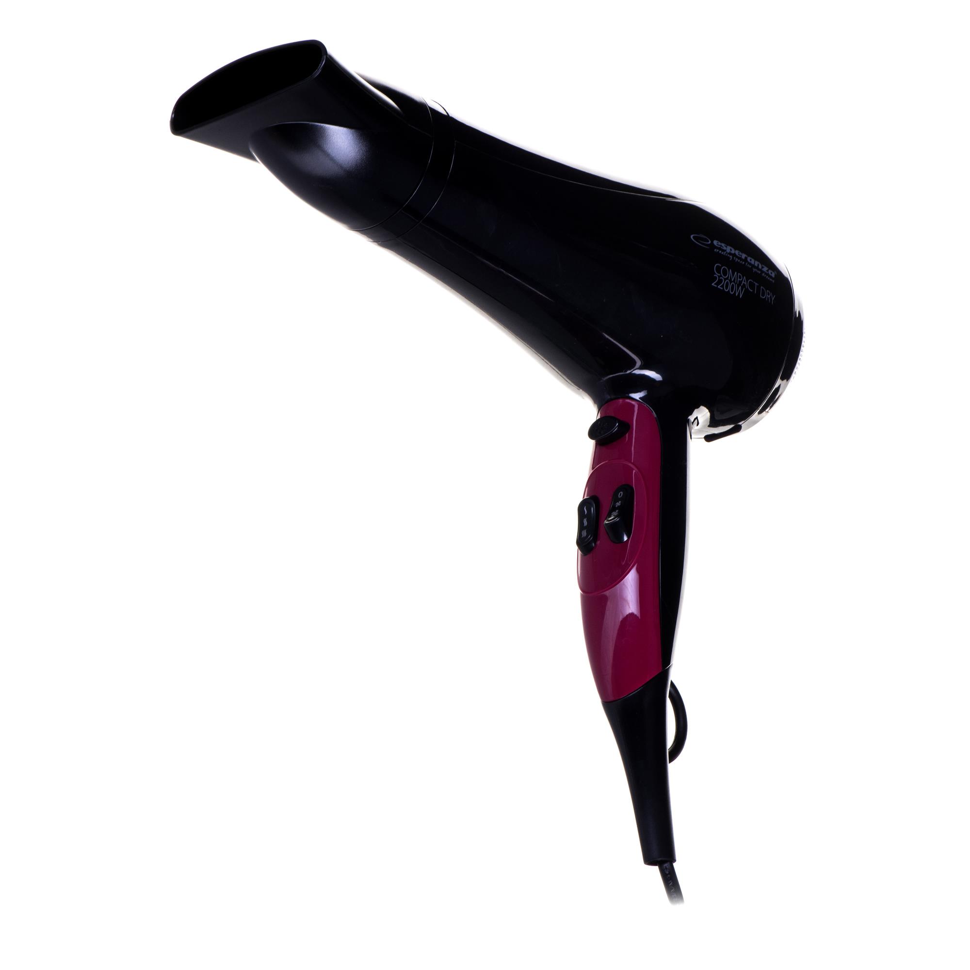 Pamela EBH004K 2200W Hair Dryer, professional hair dryer with CE certificate, features ion ceramic technology and a diffuser nozzle for fast drying and low noise operation.