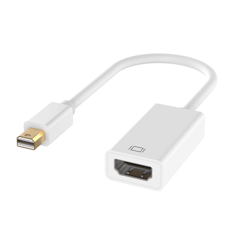 Ewent - EC1451 cambiador de género para cable Mini DisplayPort HDMI Blanco EC1451