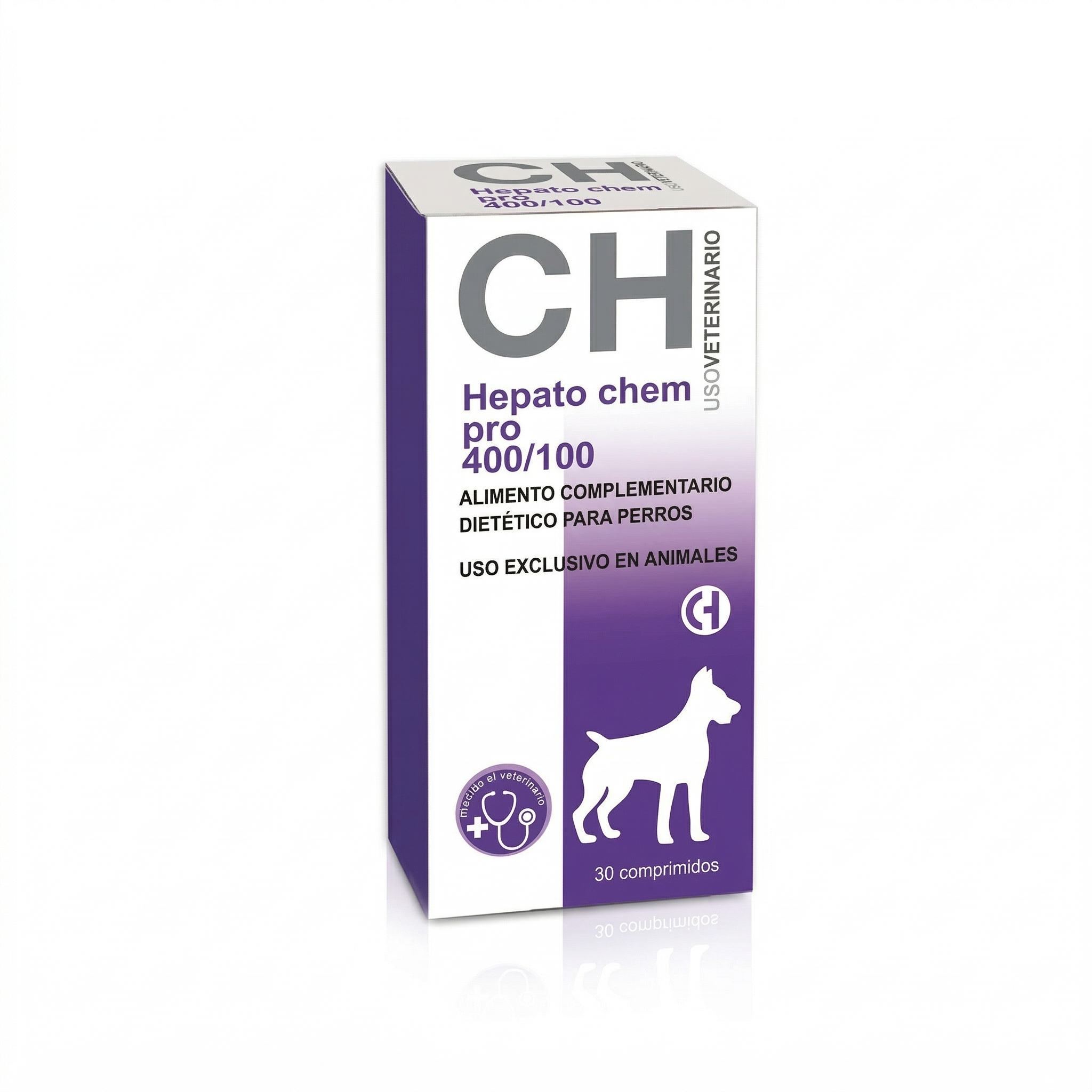 Hepato Chem Pro 400/100 ChemicalIberica  - Suplemento Hepático Perros - 30 Comprimidos