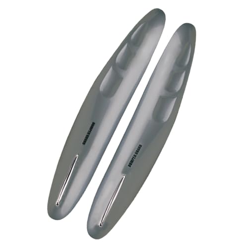 KRAWEHL - Protectores para Parachoques, Protectores Adhesivos, Protege el coche y las Paredes, para Aparcamiento del Vehículo, Lámina Autoadhesiva, 26 cm de Longitud, Color Gris