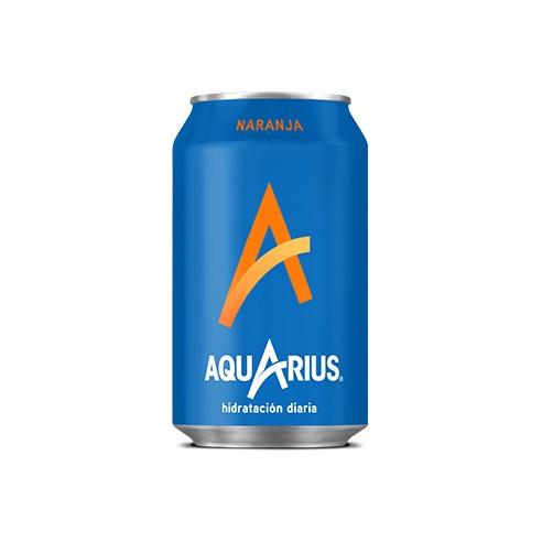 Pack 24 Aquarius naranja 33cl lata