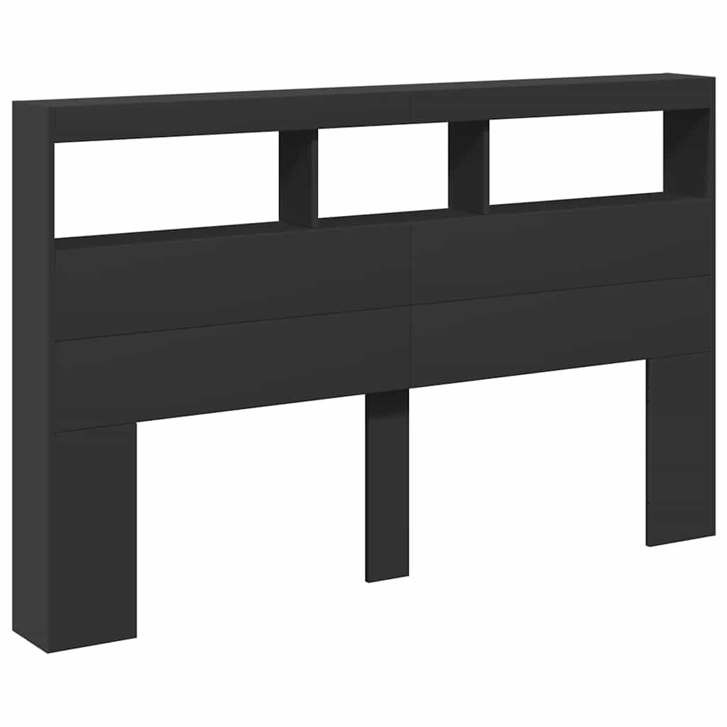 vidaXL Cabecero de cama con luz LED 160 x 17 x 102 cm