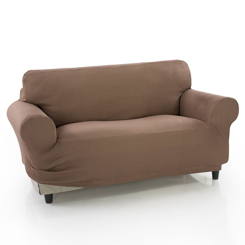 MAXIFUNDAS FUNDAS DE SOFA & CHAISE LONGUE - Funda de Sofá Elástica Strada 2 Plazas Ante con Montaje Fácil y Composición de Calidad