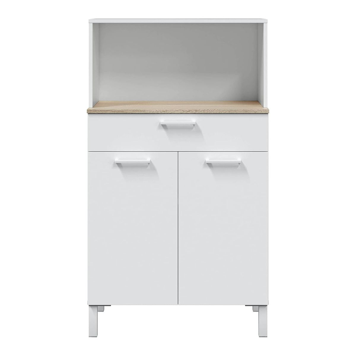 Mueble auxiliar de cocina Fast blanco artik/roble Canadian 126x72x40 cm