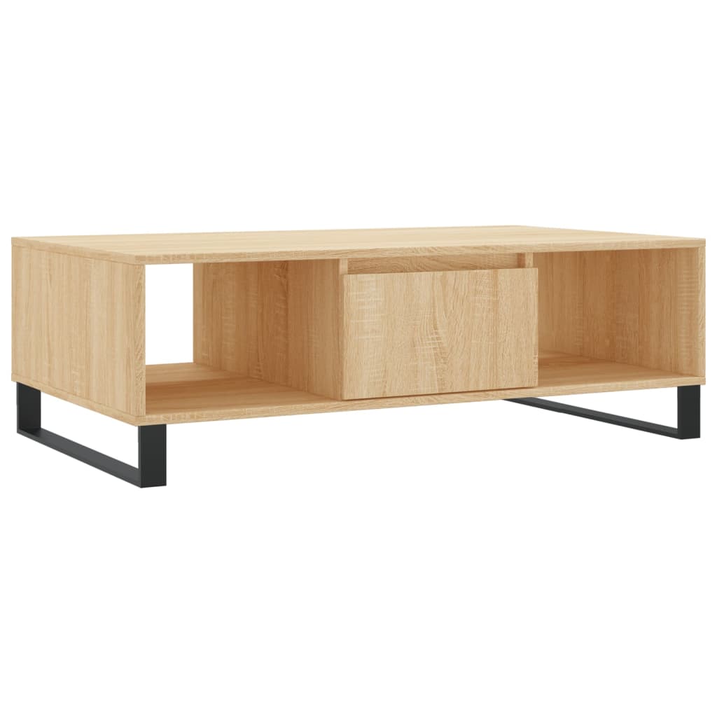 Vidaxl Mesa de Centro Madera de Ingeniería 104x60x35 Cm Blanco