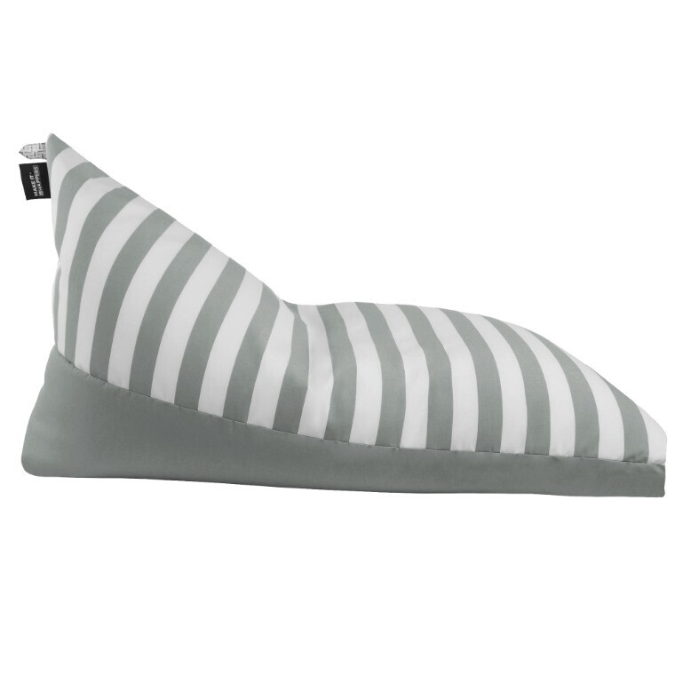 Puff Pirámide Toldotex Gris para Exterior o Interior HAPPERS - Cómodo, ligero y resistente. Make it Happers®