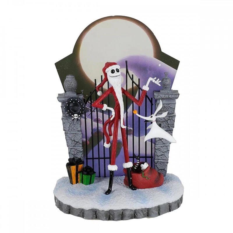 Enesco - Figura decorativa Santa Jack de 'Pesadilla Antes de Navidad' para coleccionistas, diseño detallado y acabado vibrante, ideal para decoración navideña