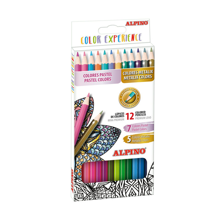 ALPINO LAPIZ ALPINO COLOR EXPERIENCE 12 COLORES SURTIDOS LAPICES