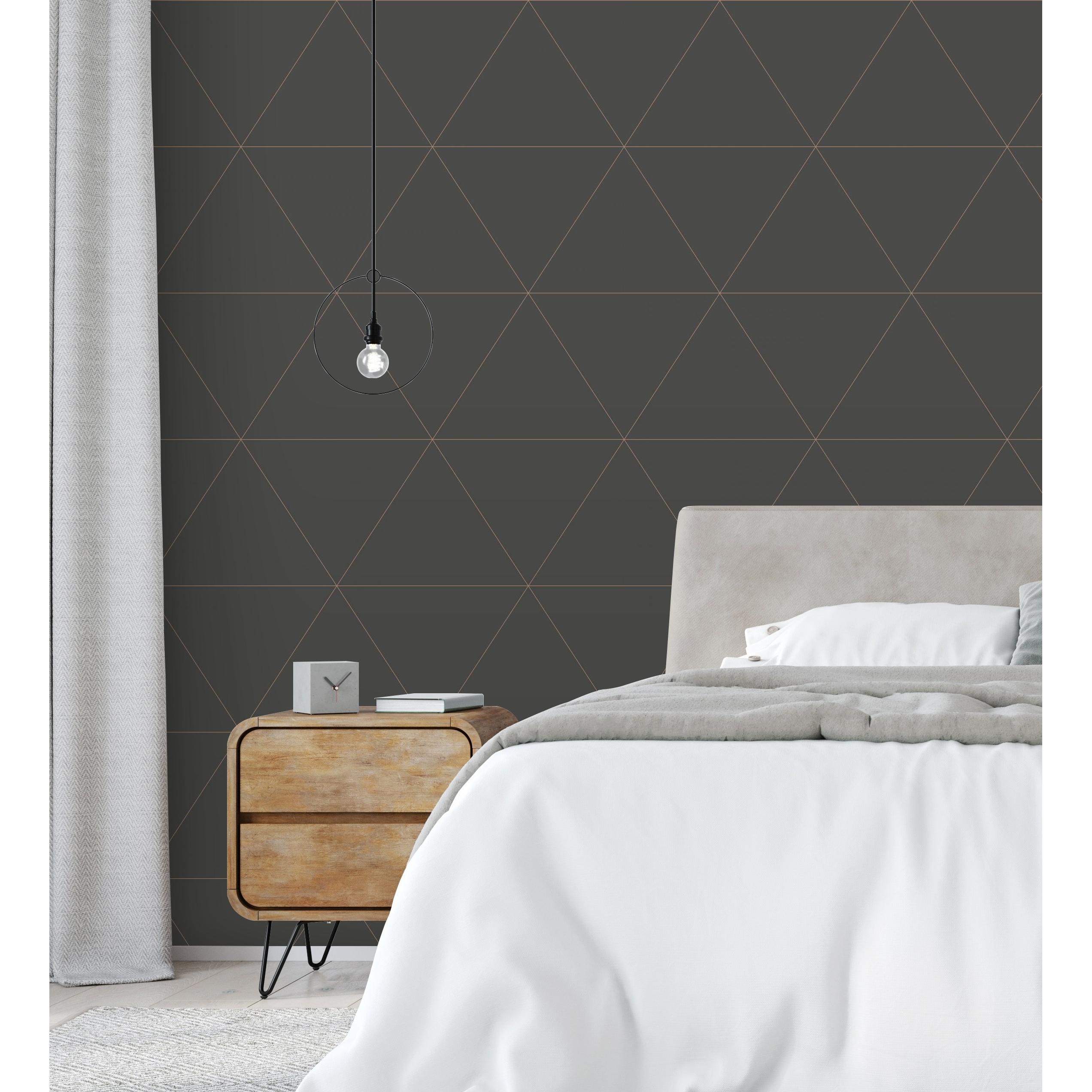 Papel pintado geométrico rombos grandes estilo art déco - Windsor 679475 de GAULAN - Rollo de 10 m x 0,53 m