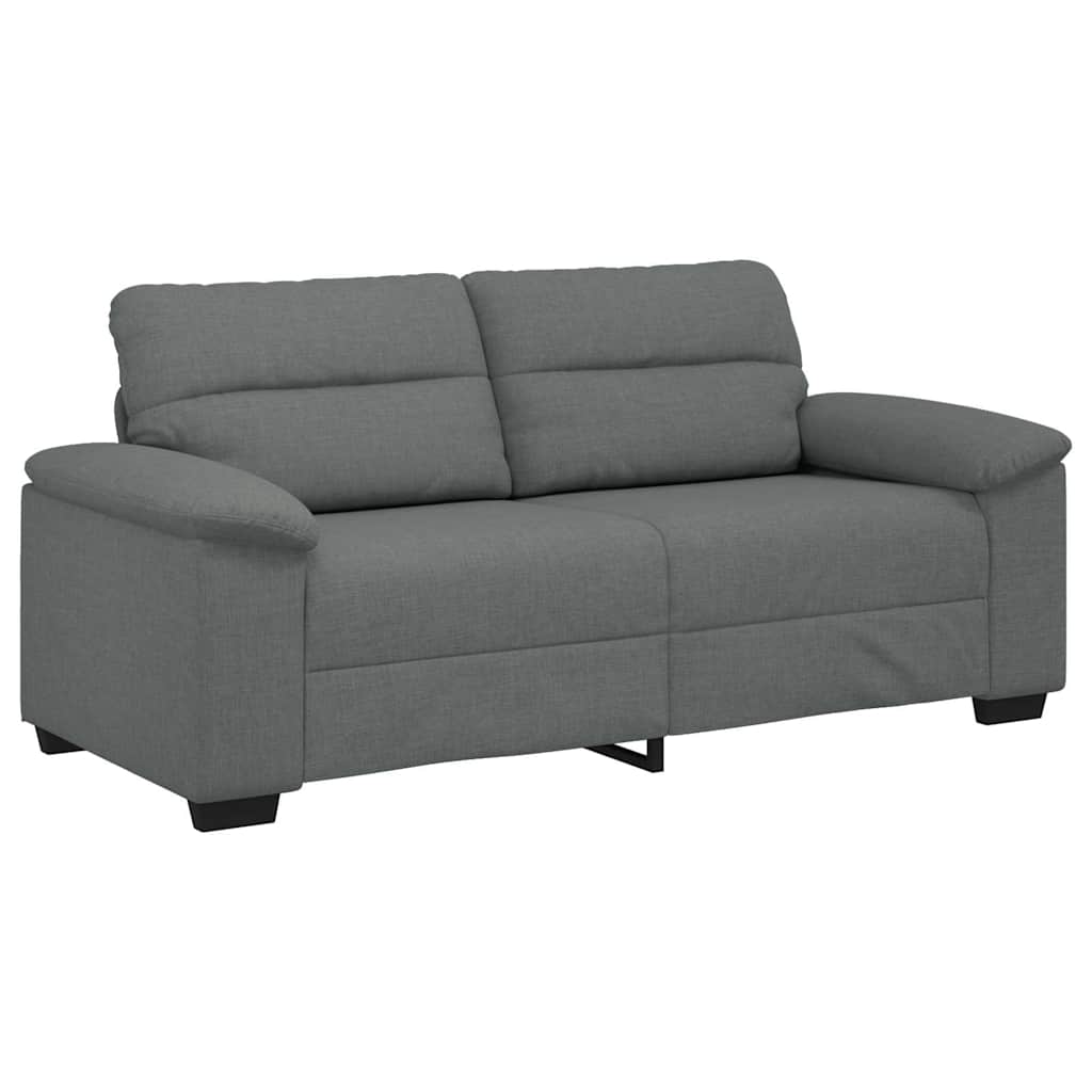 vidaXL Sofá de 2 plazas de tela gris oscuro 180x81x84 cm