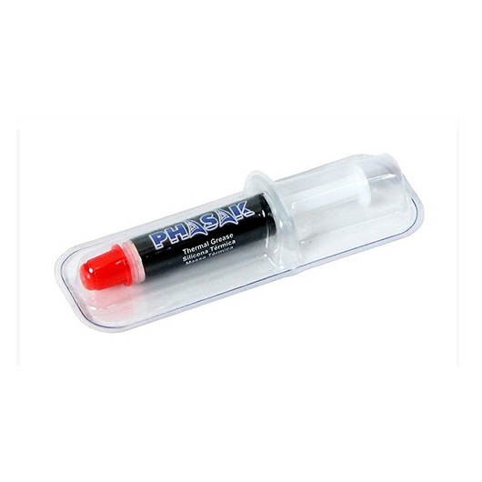 Silicona Térmica Dorado Oro en Jeringuilla Phasak 0.5g, ideal para procesadores y chips – Alta conductividad térmica, segura, precisa, compacta y fácil de aplicar