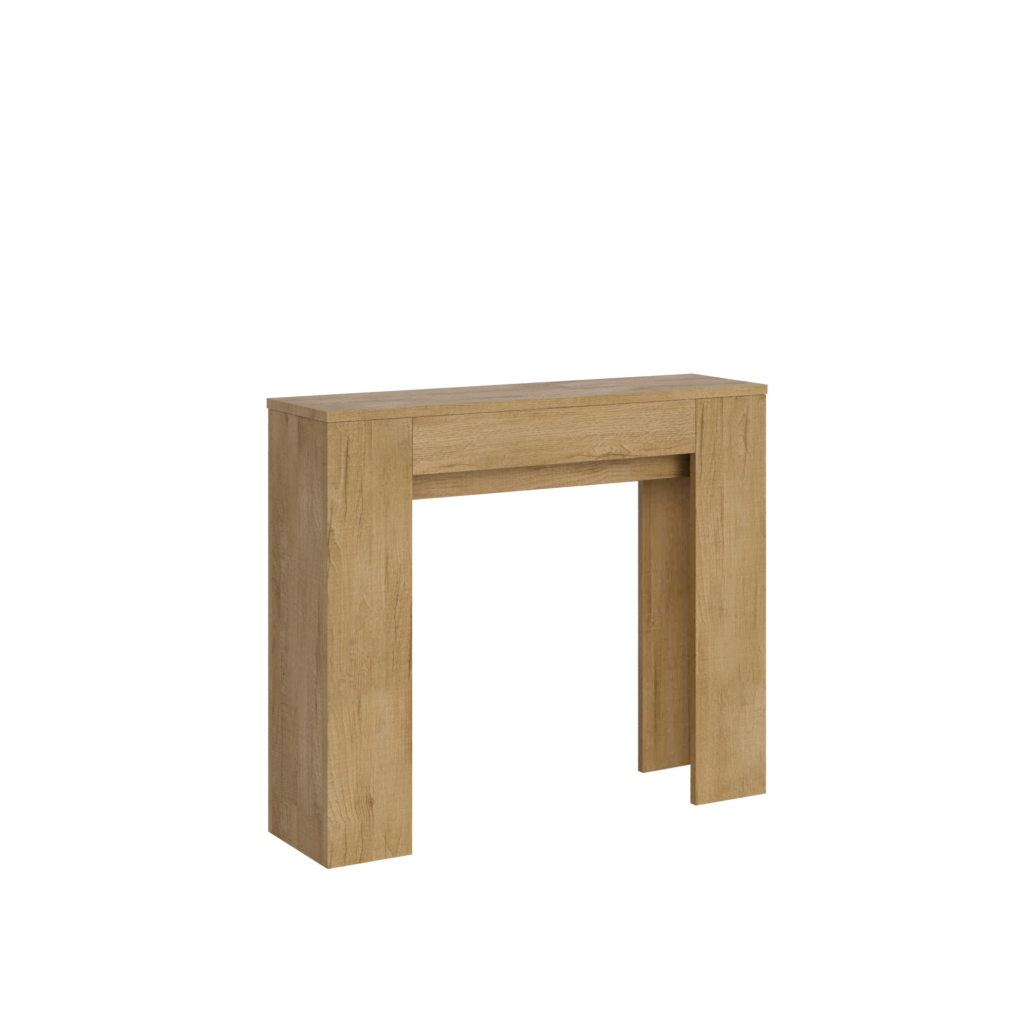 Consola extensible 90x25/181 cm Roble Slick Nature - Itamoby