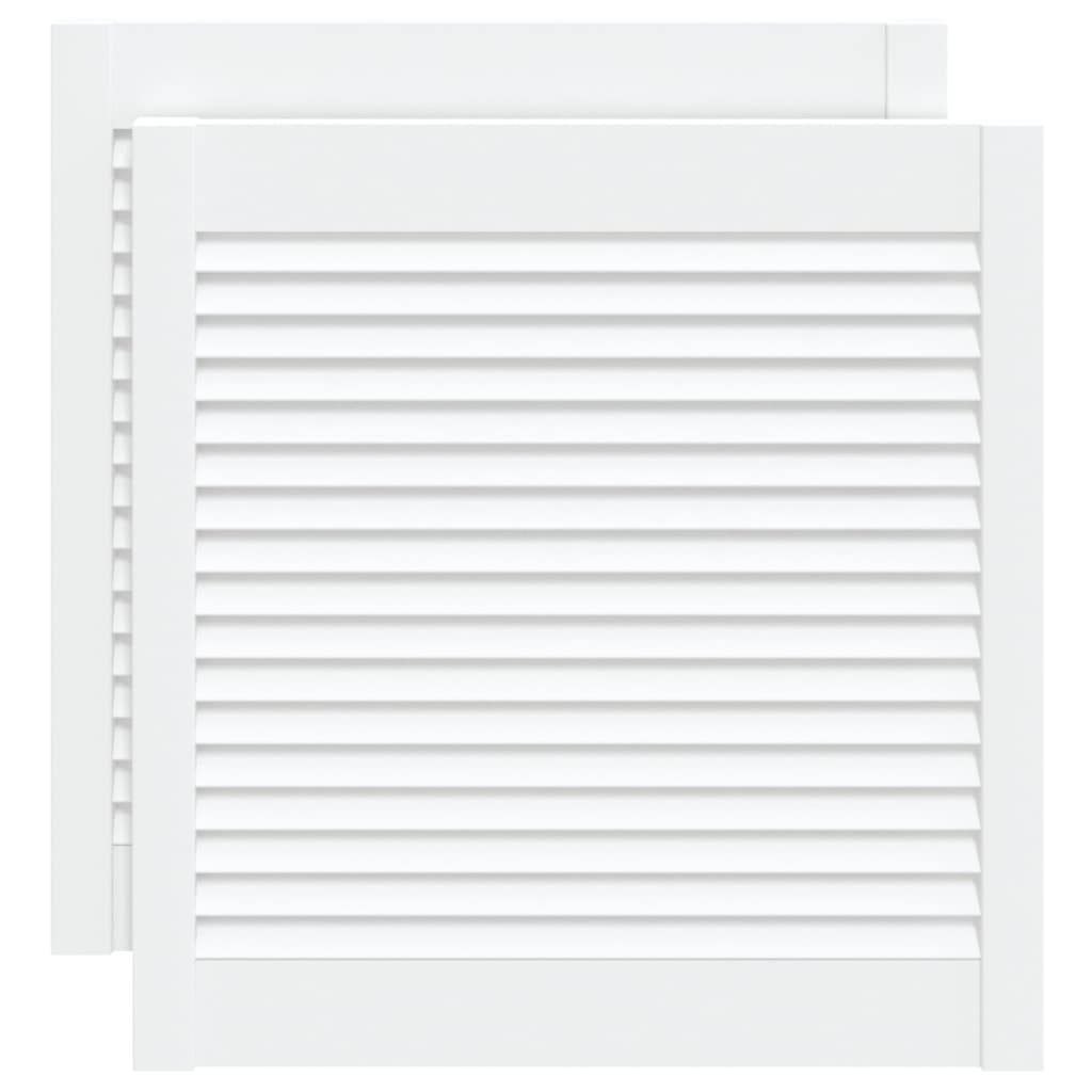 vidaXL 2x Puertas Persiana 61,5x59,4cm Separador Color Blanco,  Natural, y mas