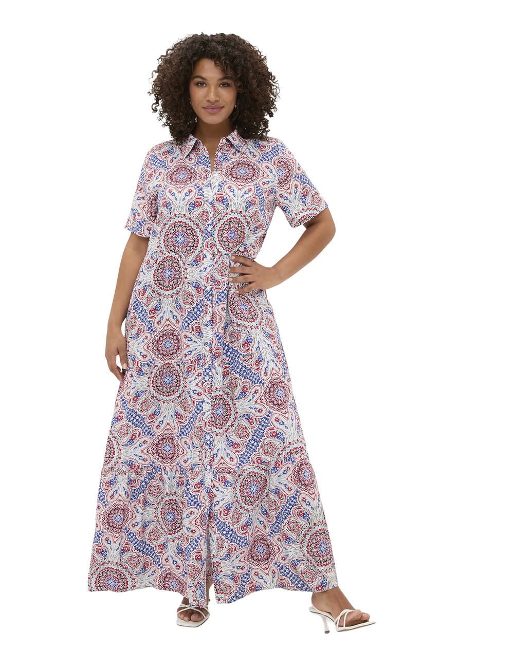 Fiorella Rubino - Vestido camisero con estampado