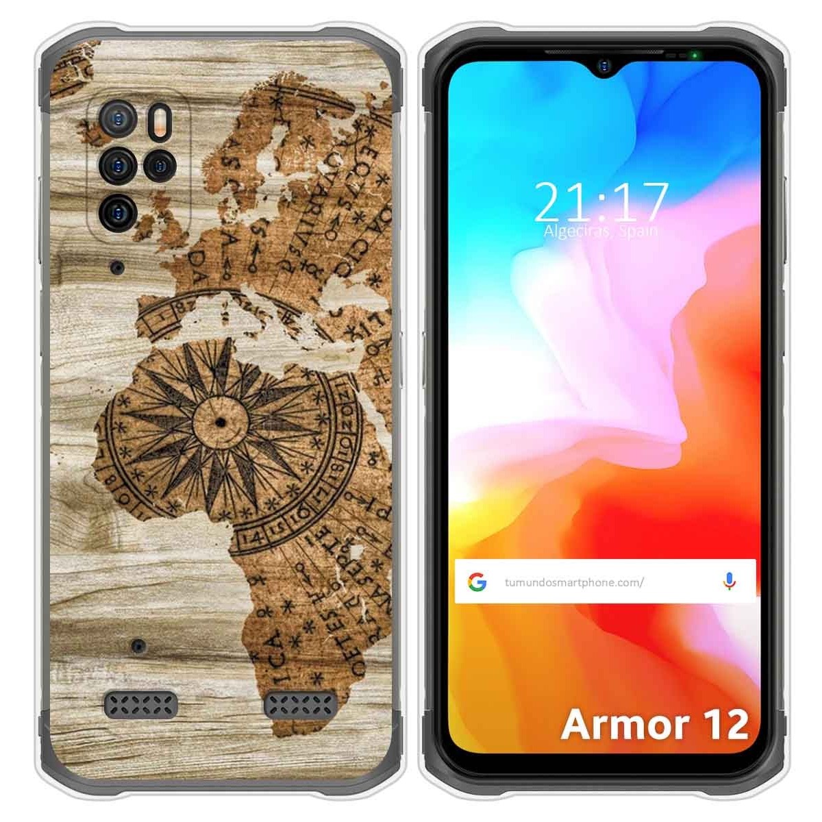 Funda Silicona para Ulefone Armor 12 5G diseño Madera 07 Dibujos
