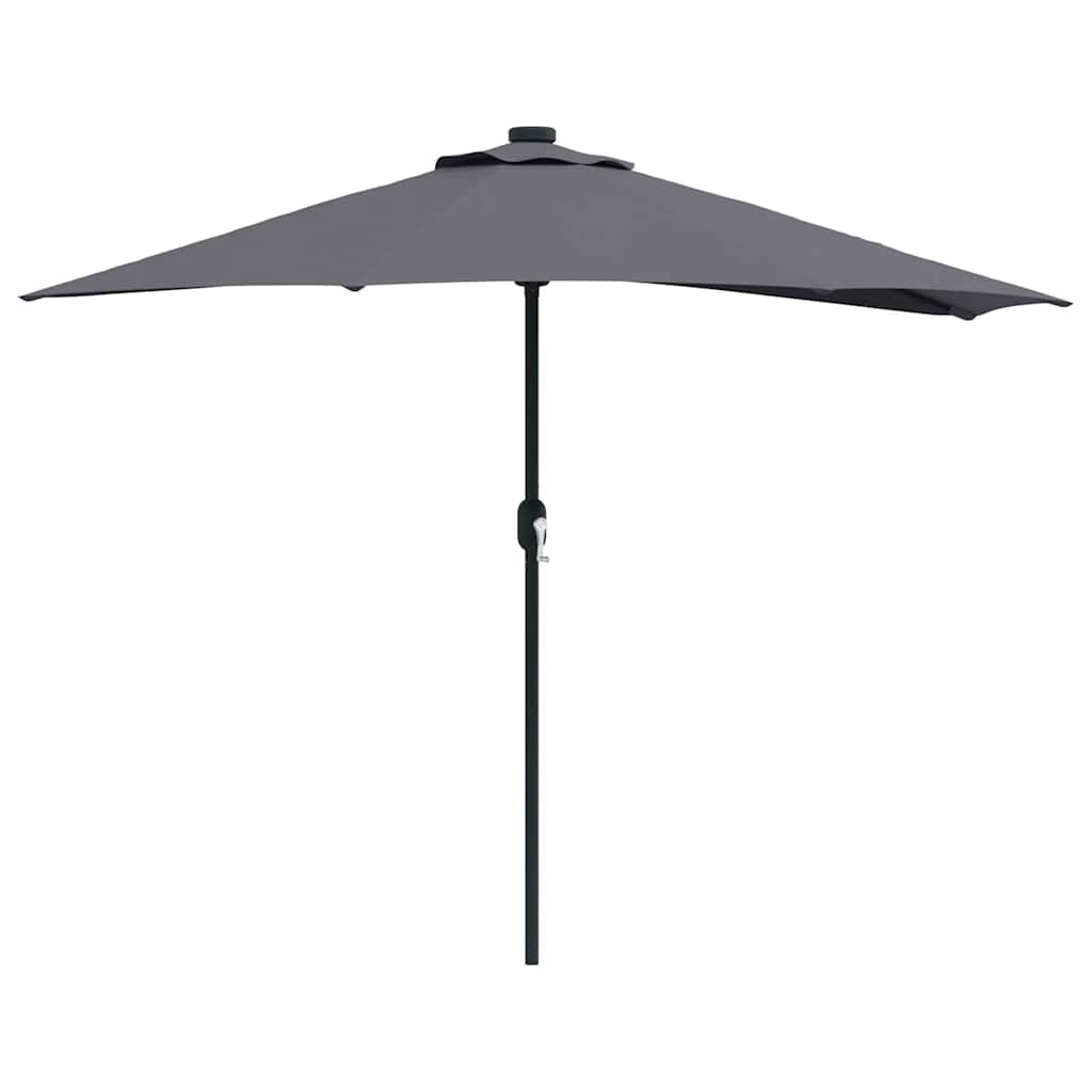 vidaXL Sombrilla de jardín Antracita 294 x 150 x 224 cm