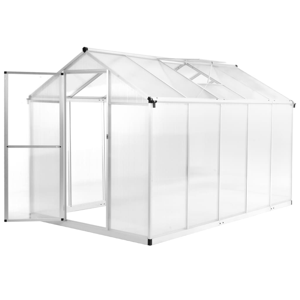 vidaXL Invernadero Aluminio Inernáculo Jardinera Plantador Dimensiones 302 x 190 x 195 cm, 362 x 190 x 195 cm, 421 x 190 x 195 cm