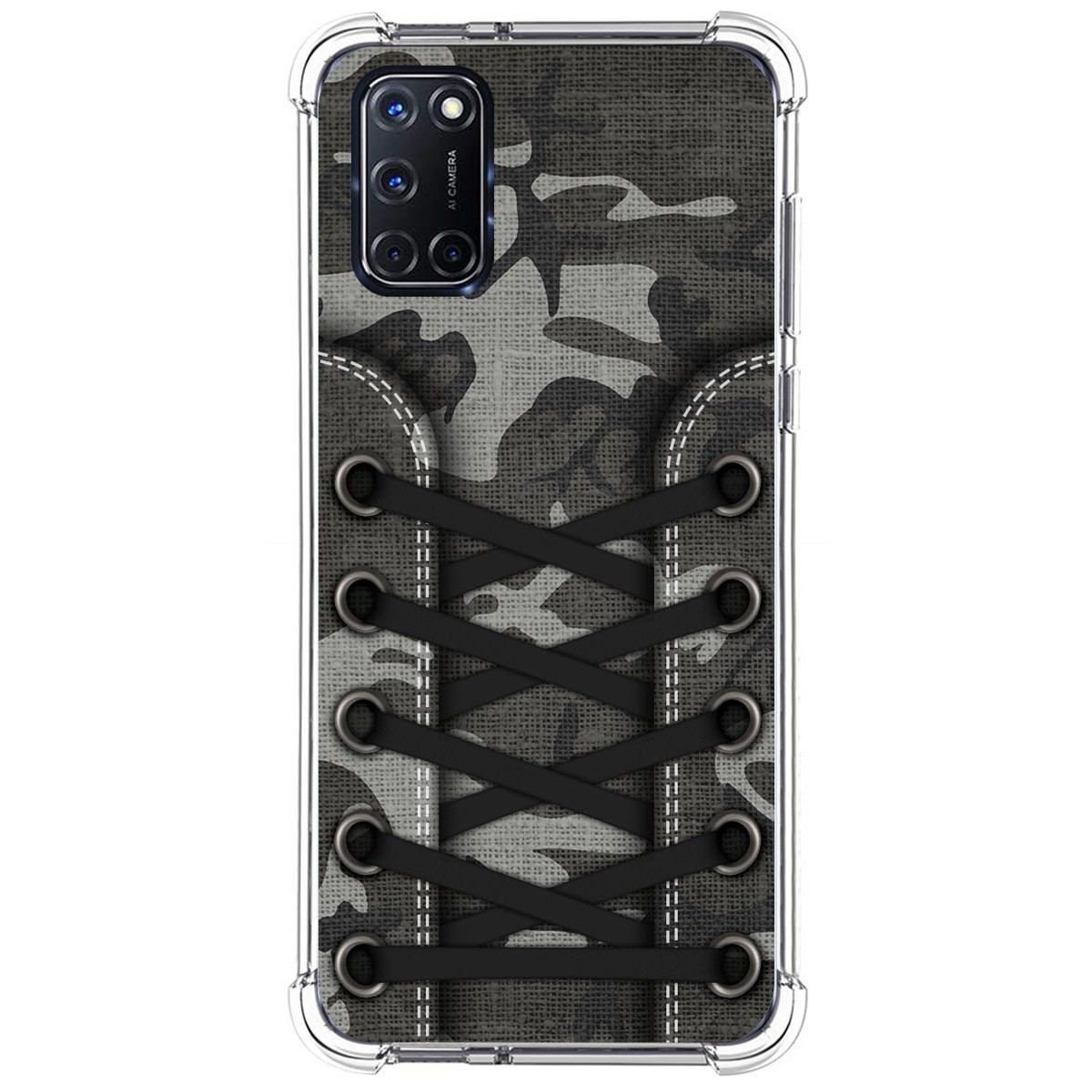 Tumundosmartphone Funda Silicona Antigolpes para Oppo A52 / A72 diseño Zapatillas 15 Dibujos