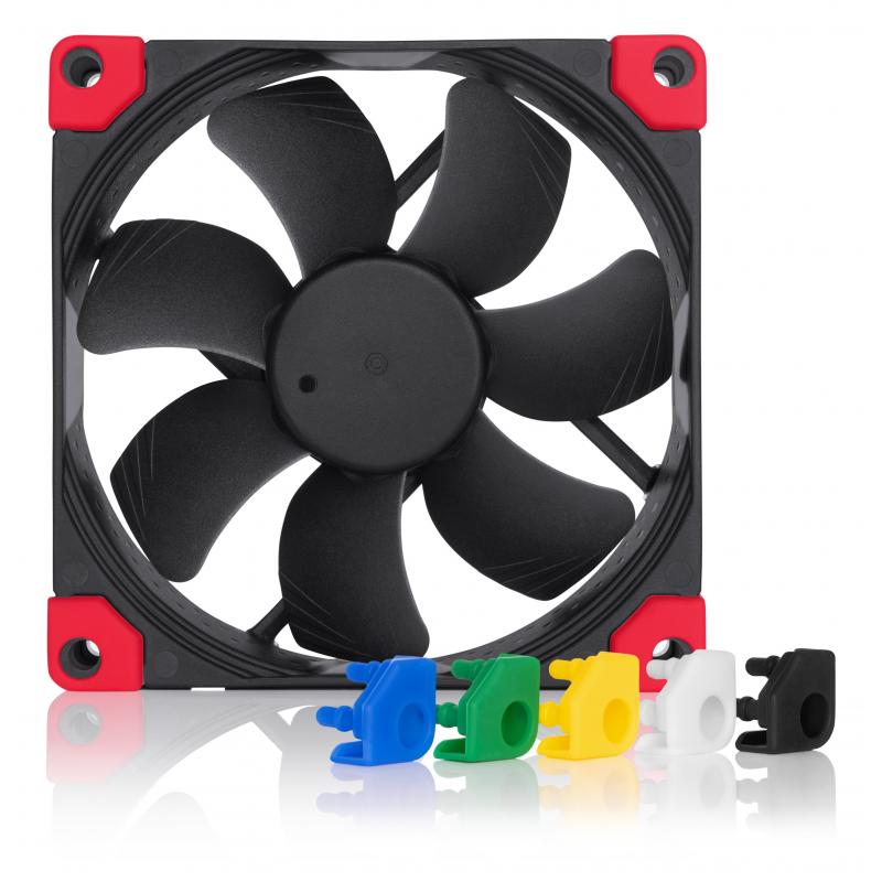 Noctua NF-A9 PWM CH.BK.S, Ventilador, 9,2 cm, 400 RPM, 2000 RPM, 78,9 m³/h, Negro