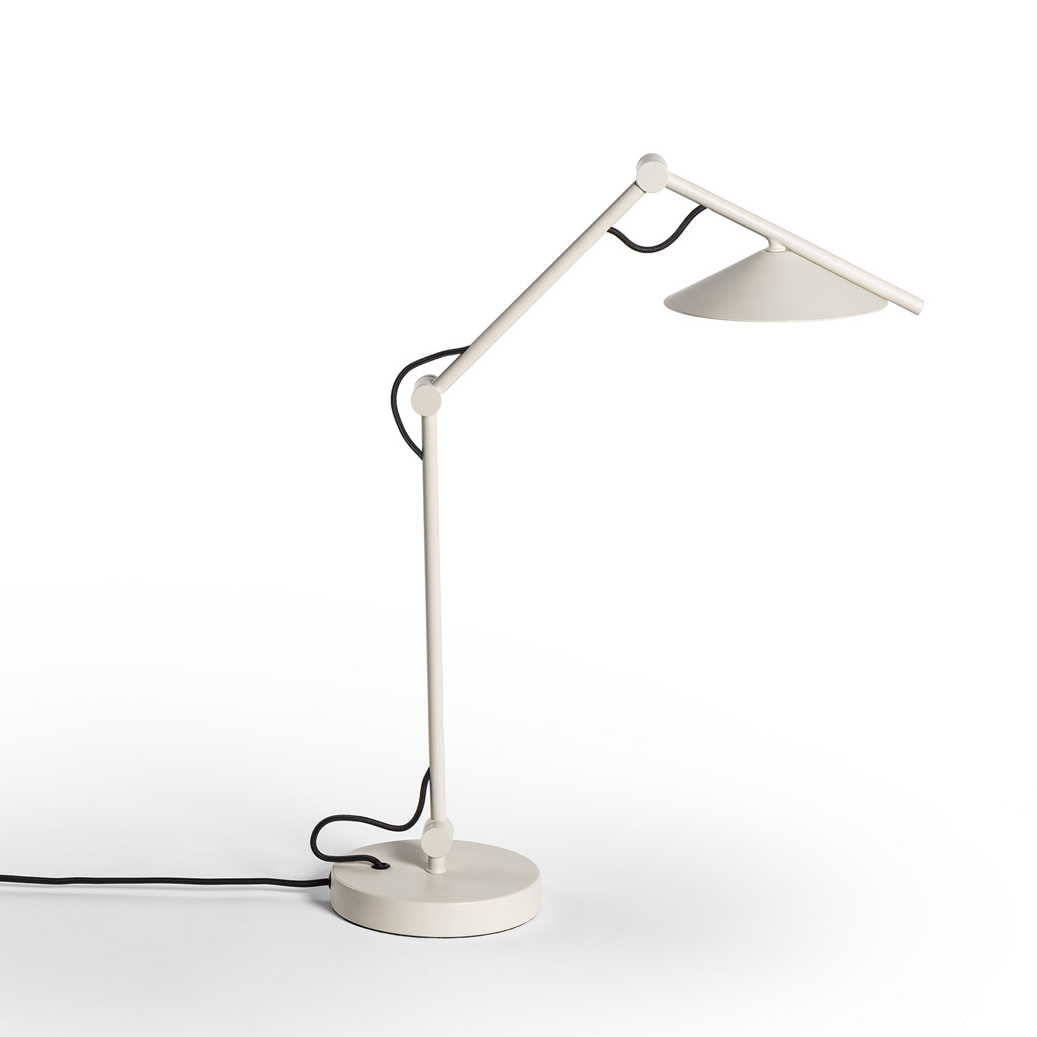 Ledkia Lámpara de Mesa LED 8W Metal Evian Blanco Roto