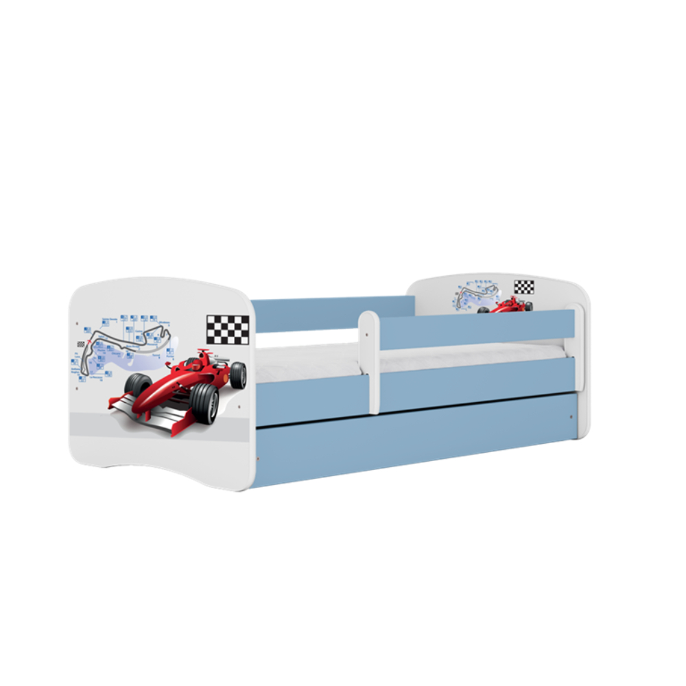 Cama 140 x 70 cm Kocot Kids com colchão BabyDreams Formula Blue